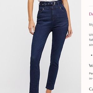 FREE PEOPLE “ waisted skinny” jean